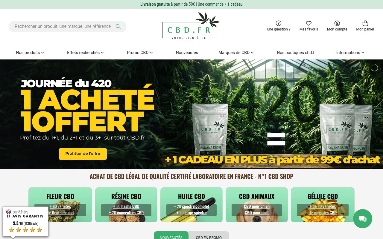 Apercu du site CBD.fr