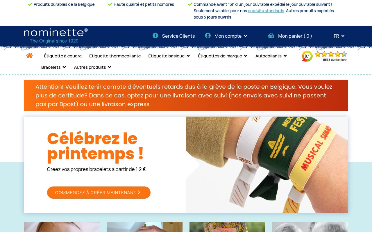 Apercu du site Nominette France