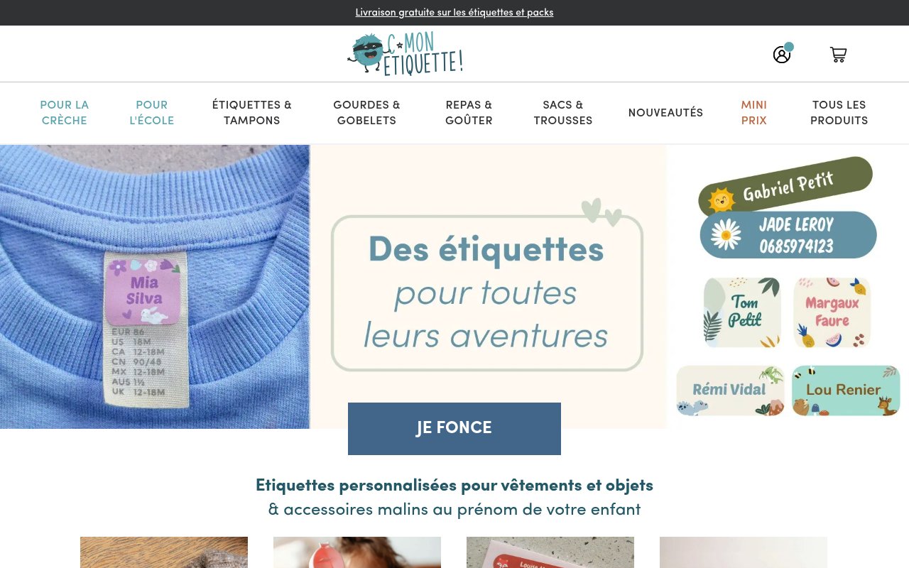 Apercu du site C-MonEtiquette