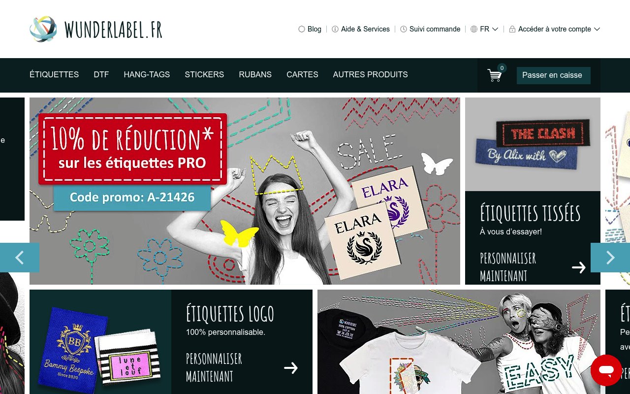 Apercu du site Wunderlabel