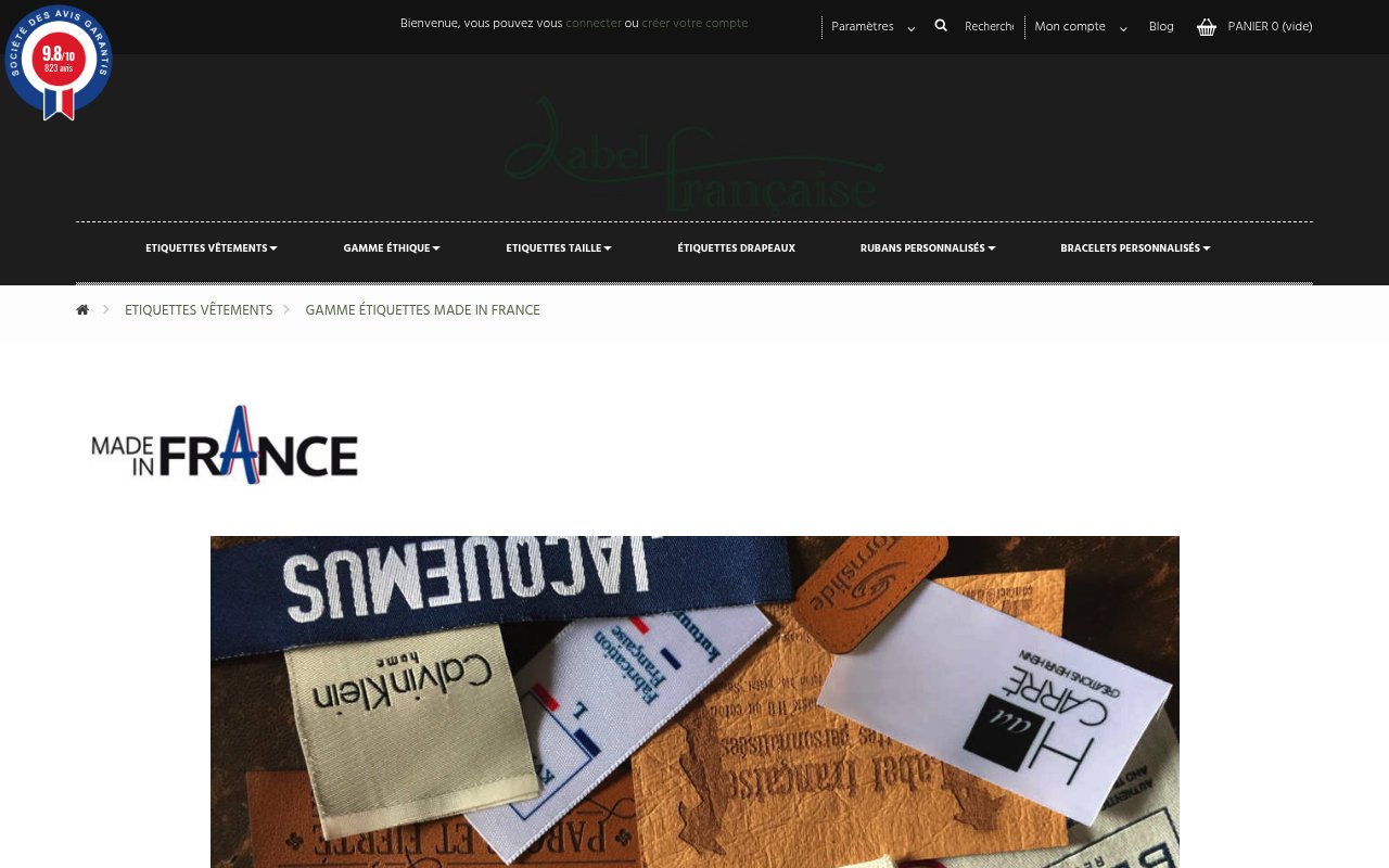 Apercu du site Label fran&ccedil;aise A DAY SAS