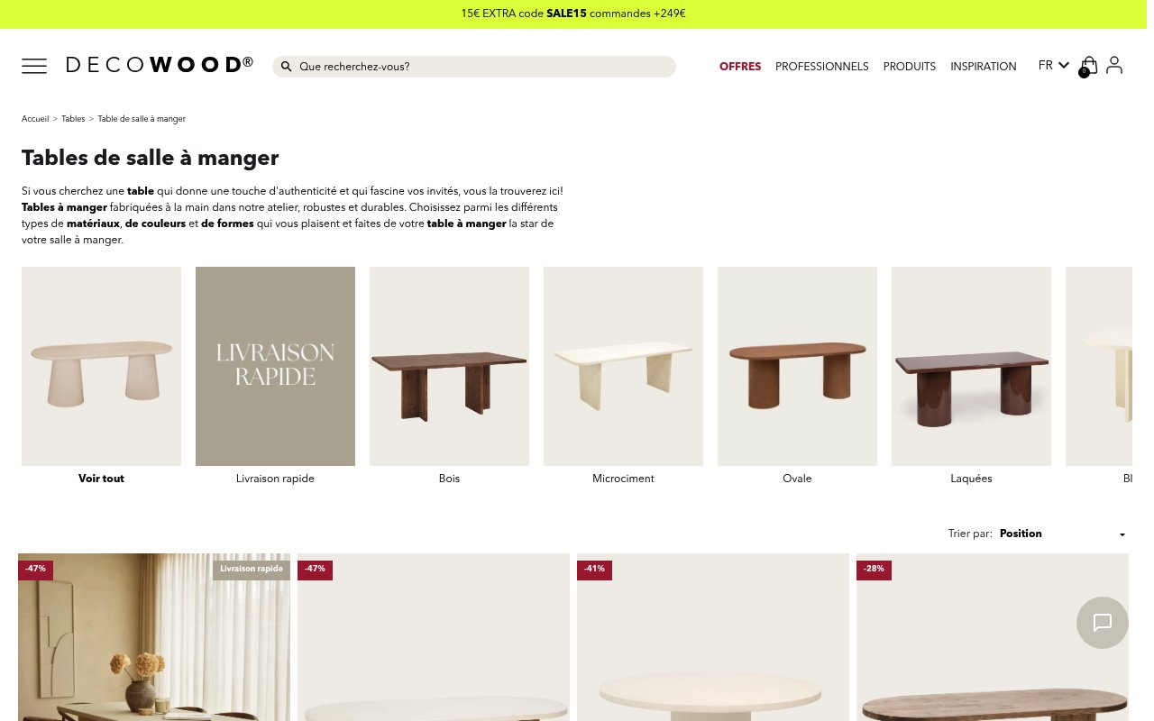 Apercu du site Decowood