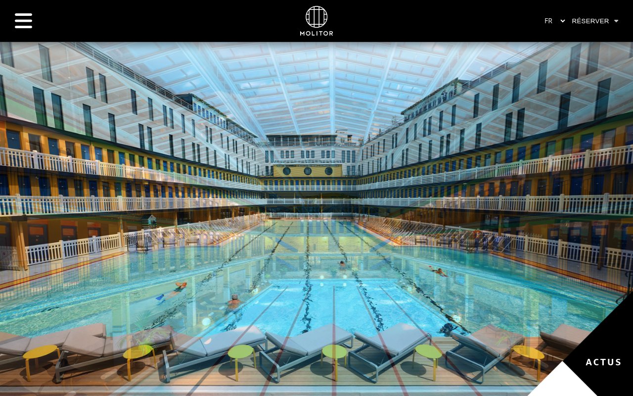Apercu du site H&ocirc;tel Molitor