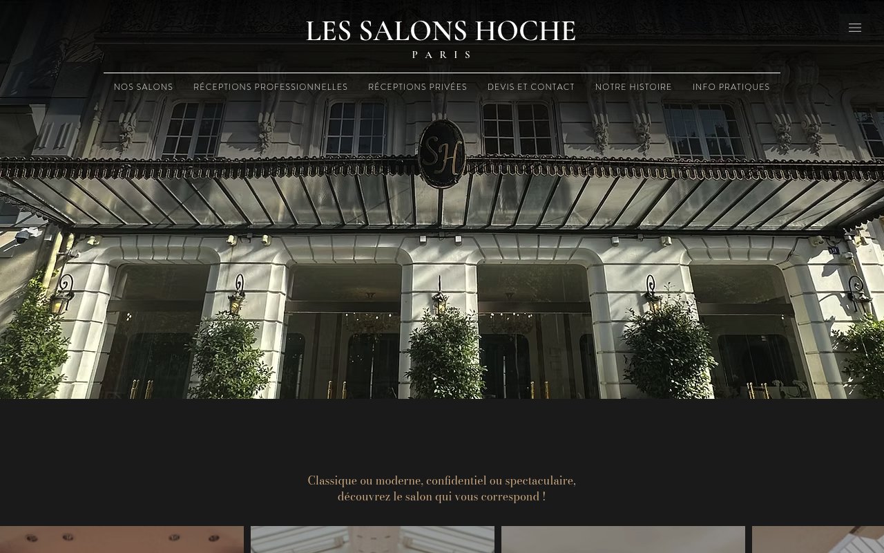 Apercu du site Salons Hoche