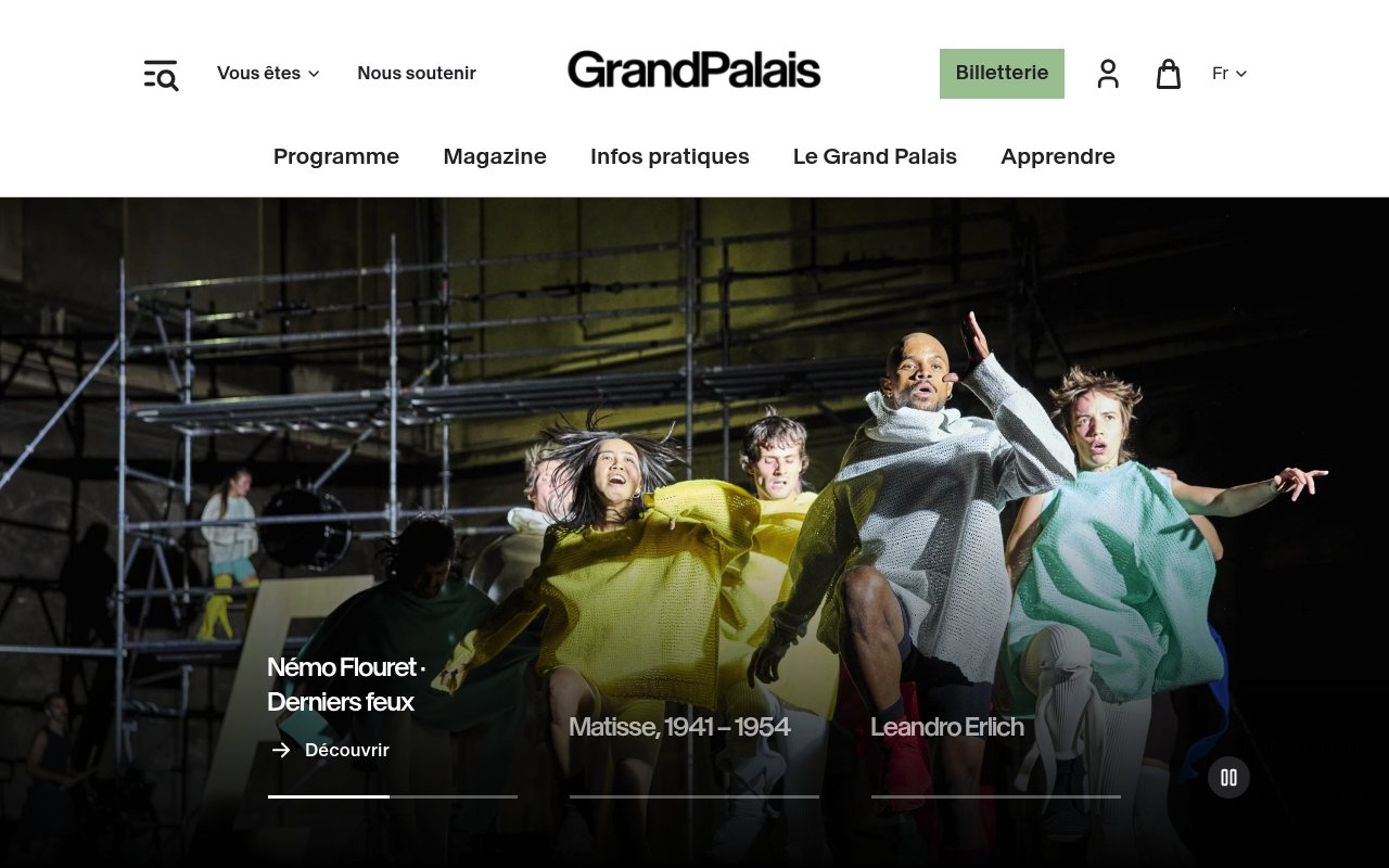 Apercu du site Grand Palais