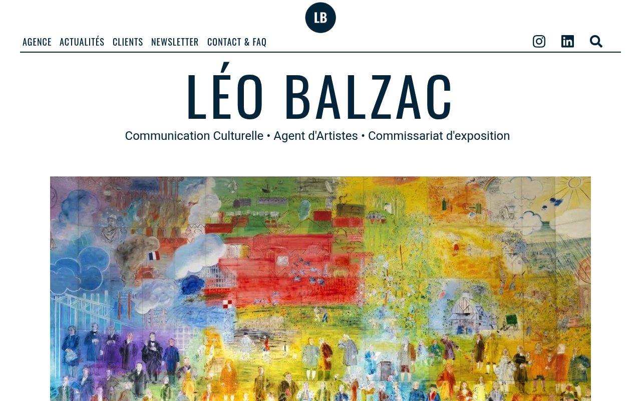Apercu du site Léo Balzac