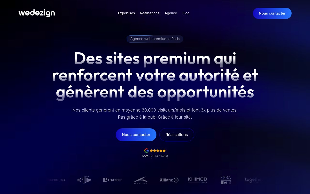 Apercu du site WeDezign
