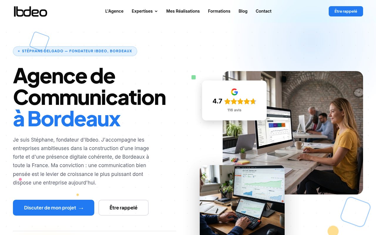 Apercu du site IBDEO