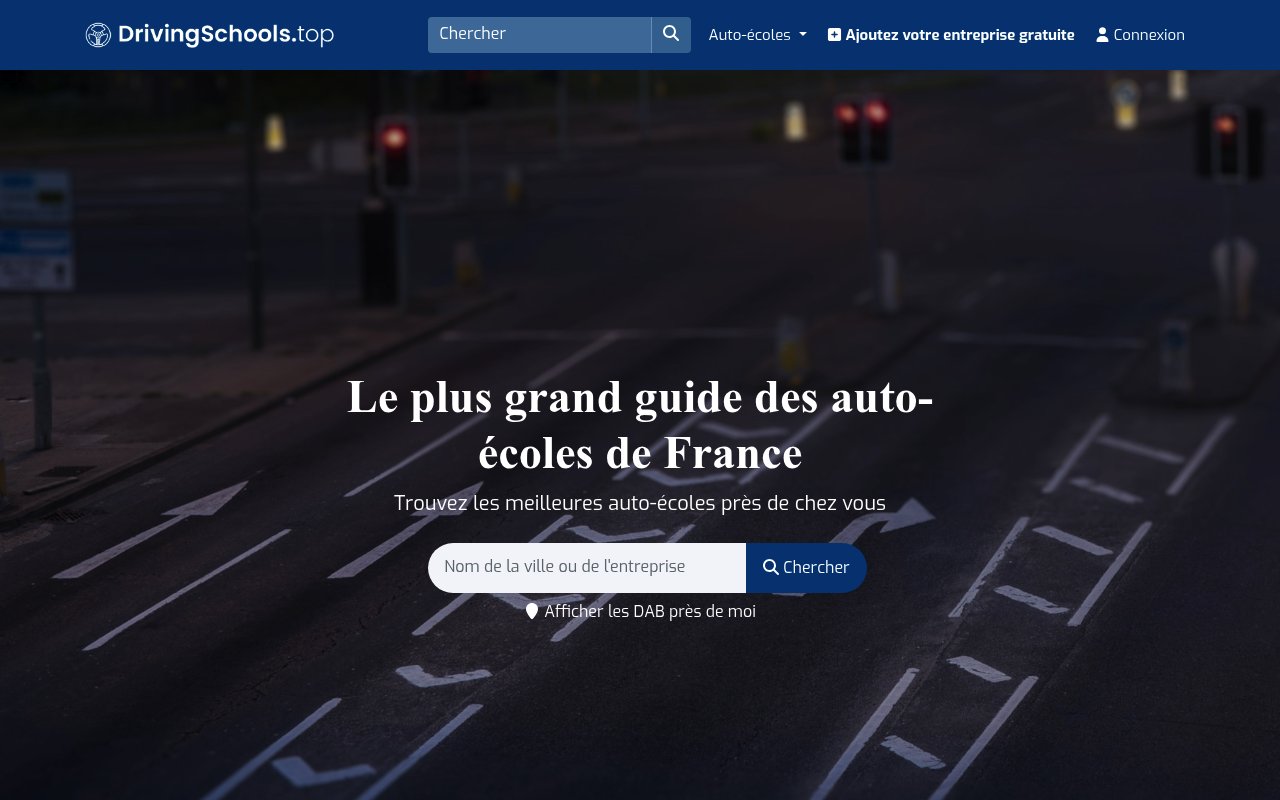 Apercu du site Auto-École Stop