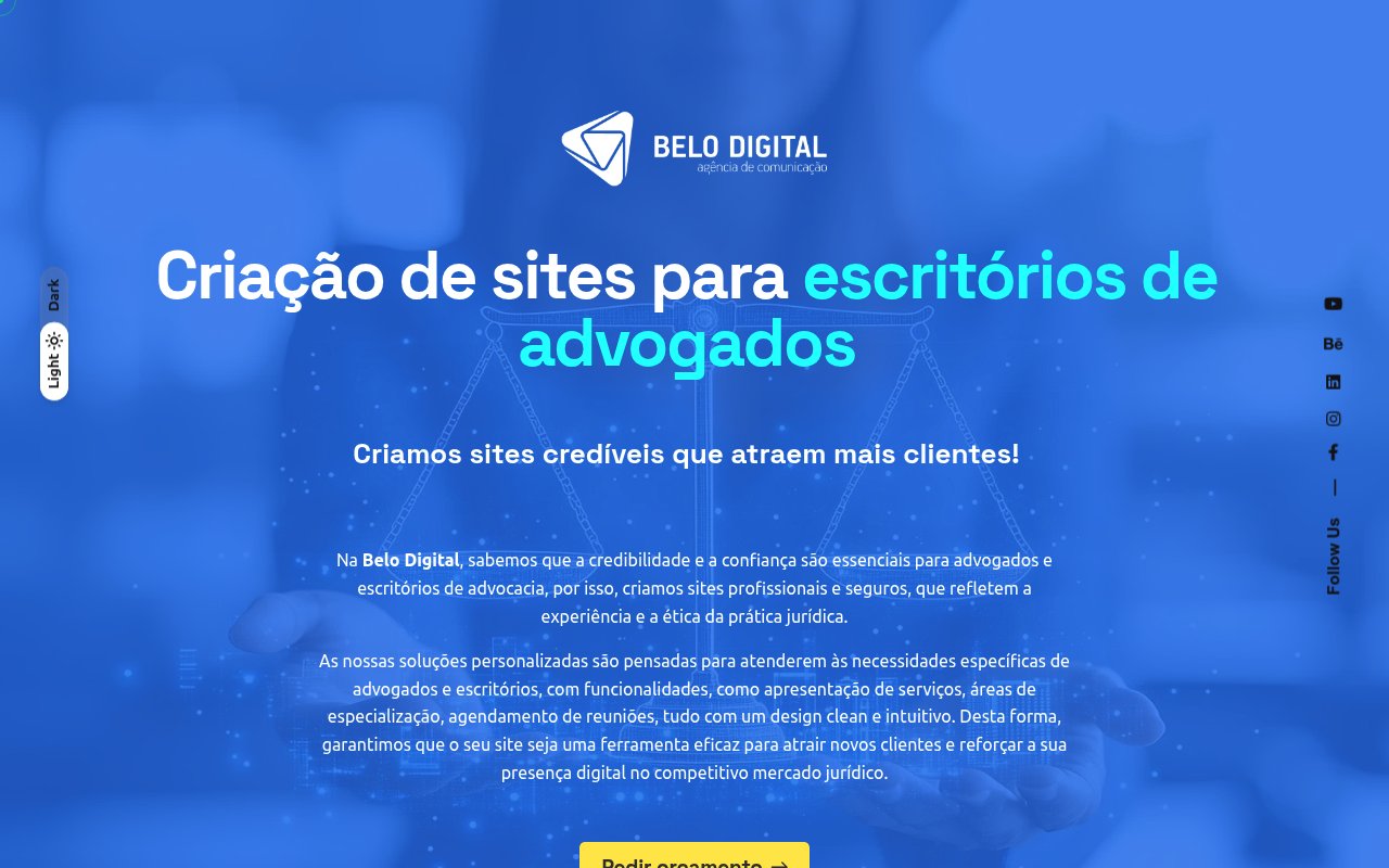 Apercu du site Belo Digital