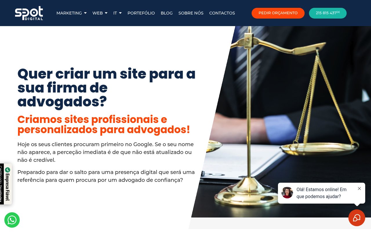 Apercu du site SPOT Digital