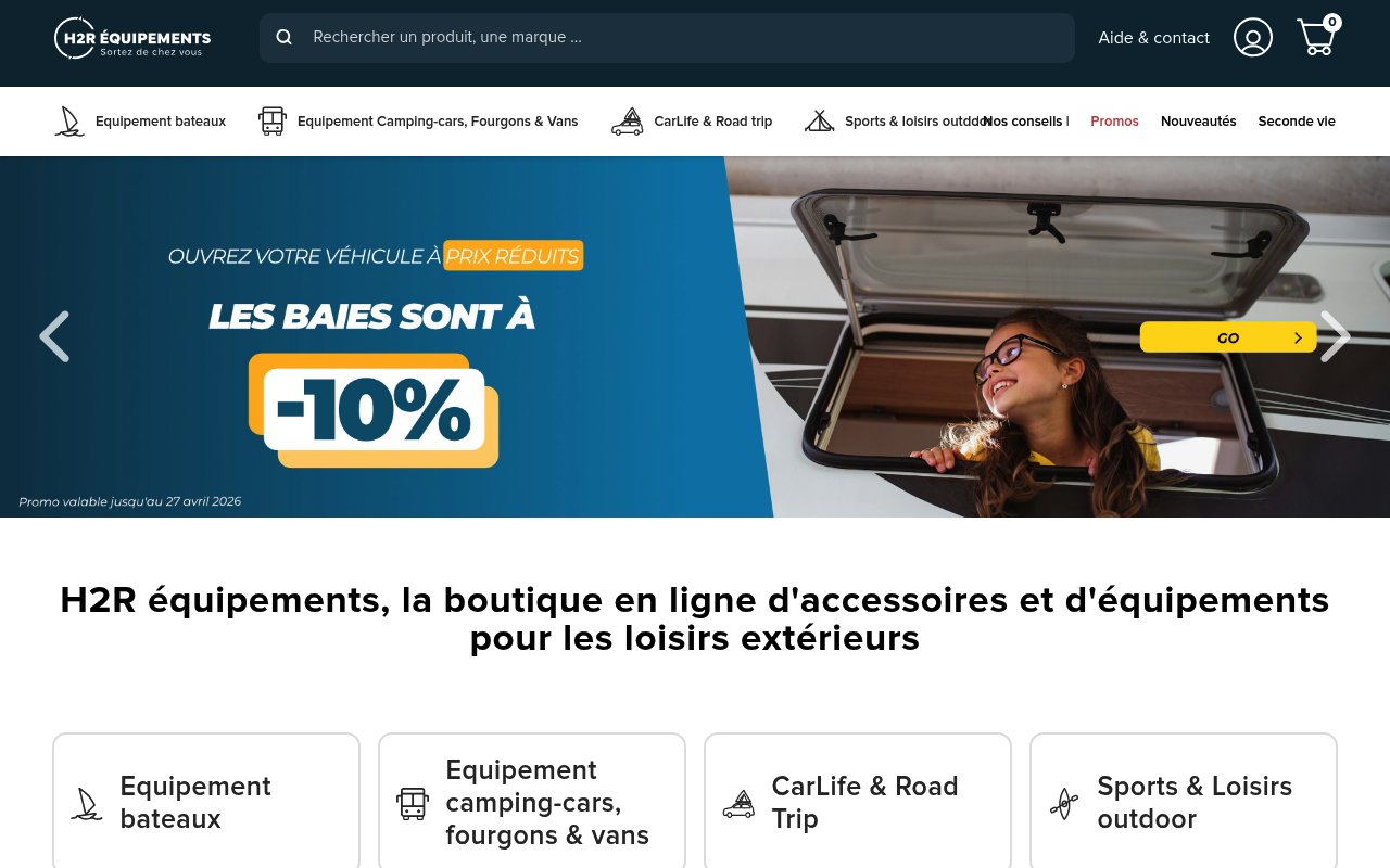Apercu du site H2R Equipements