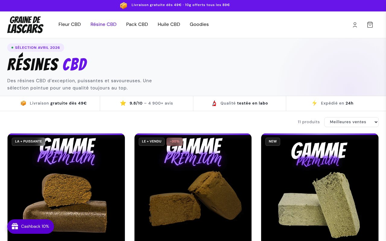 Apercu du site Graine de Lascars