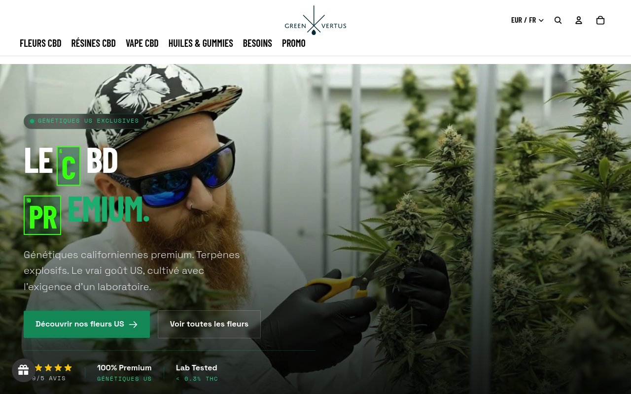Apercu du site Green Vertus