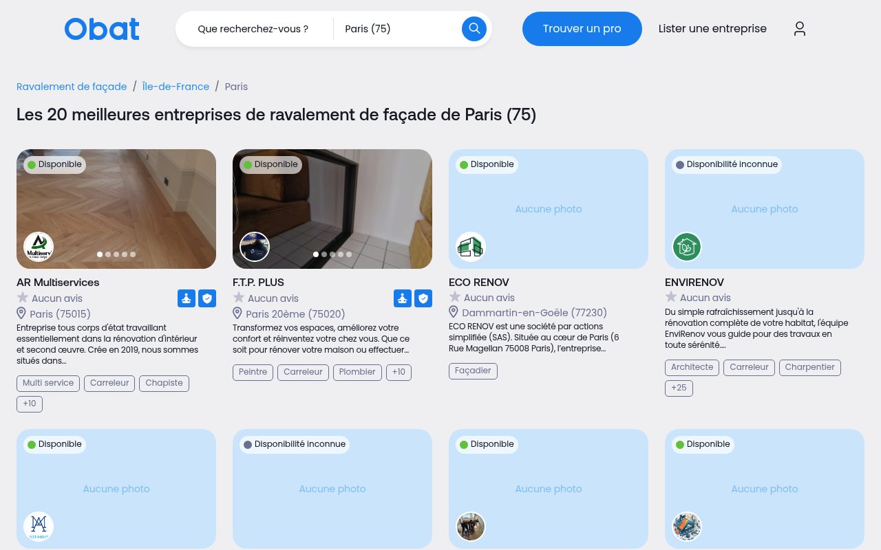 Apercu du site AR Multiservices