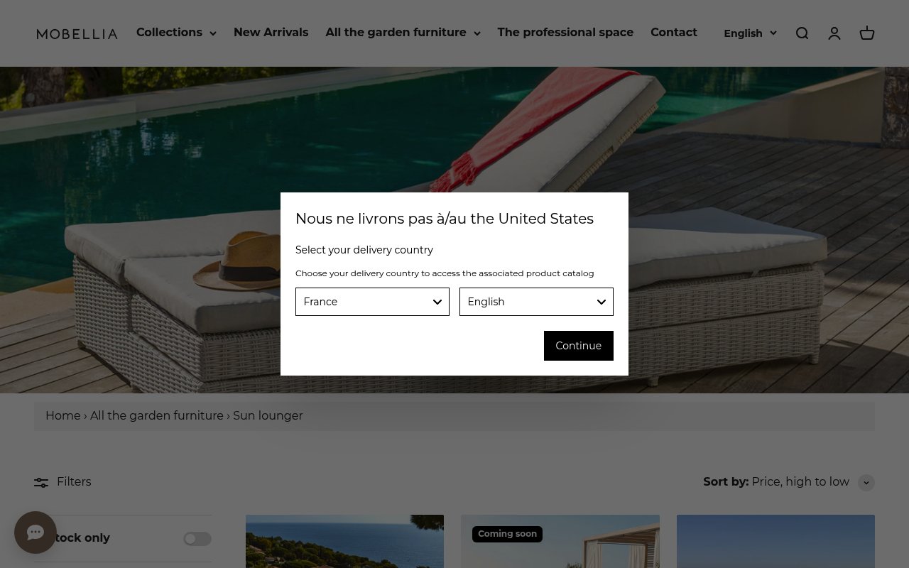 Apercu du site Mobellia