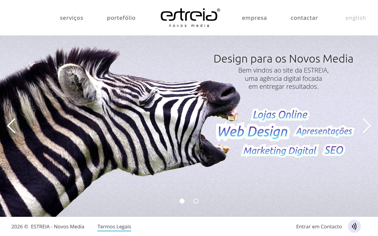 Apercu du site Estreia Distrito Online