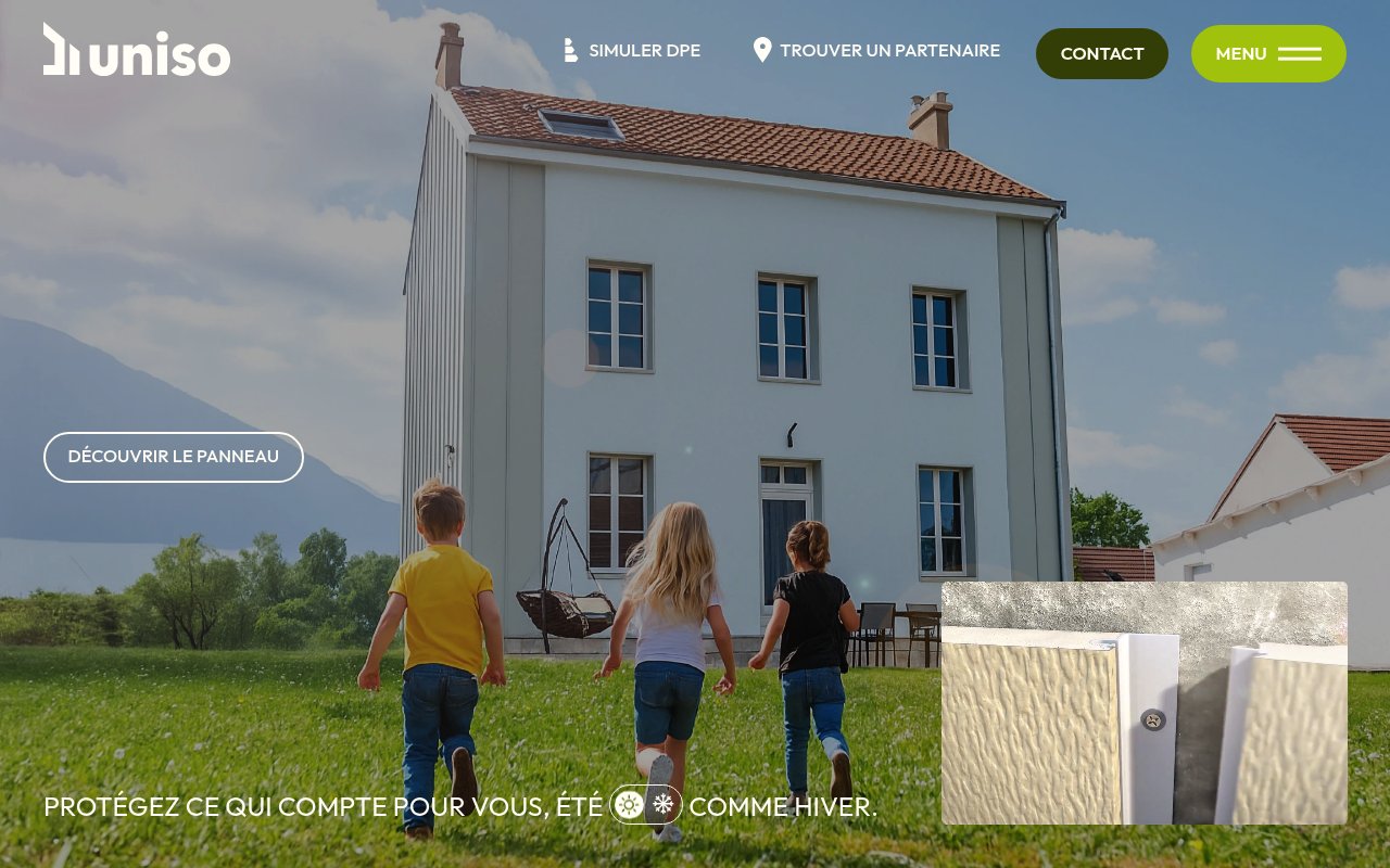 Apercu du site Uniso