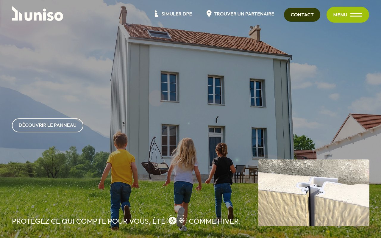 Apercu du site Uniso