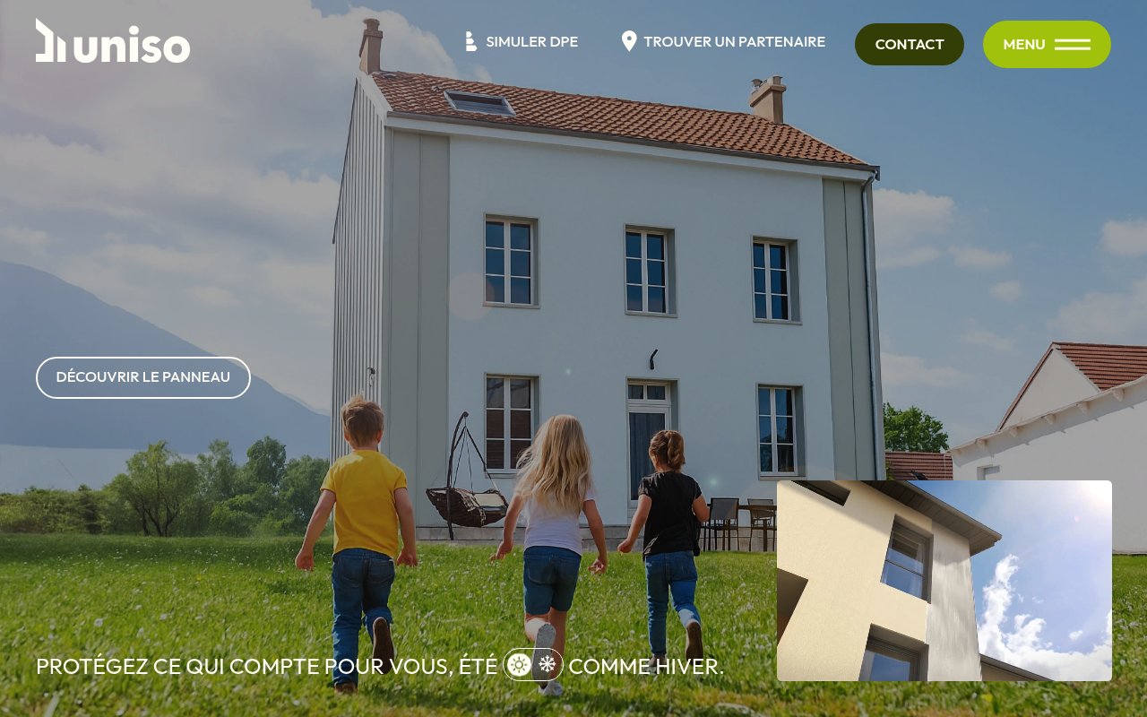 Apercu du site Uniso
