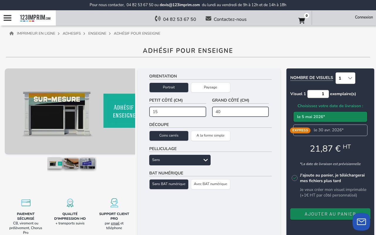 Apercu du site 123imprim