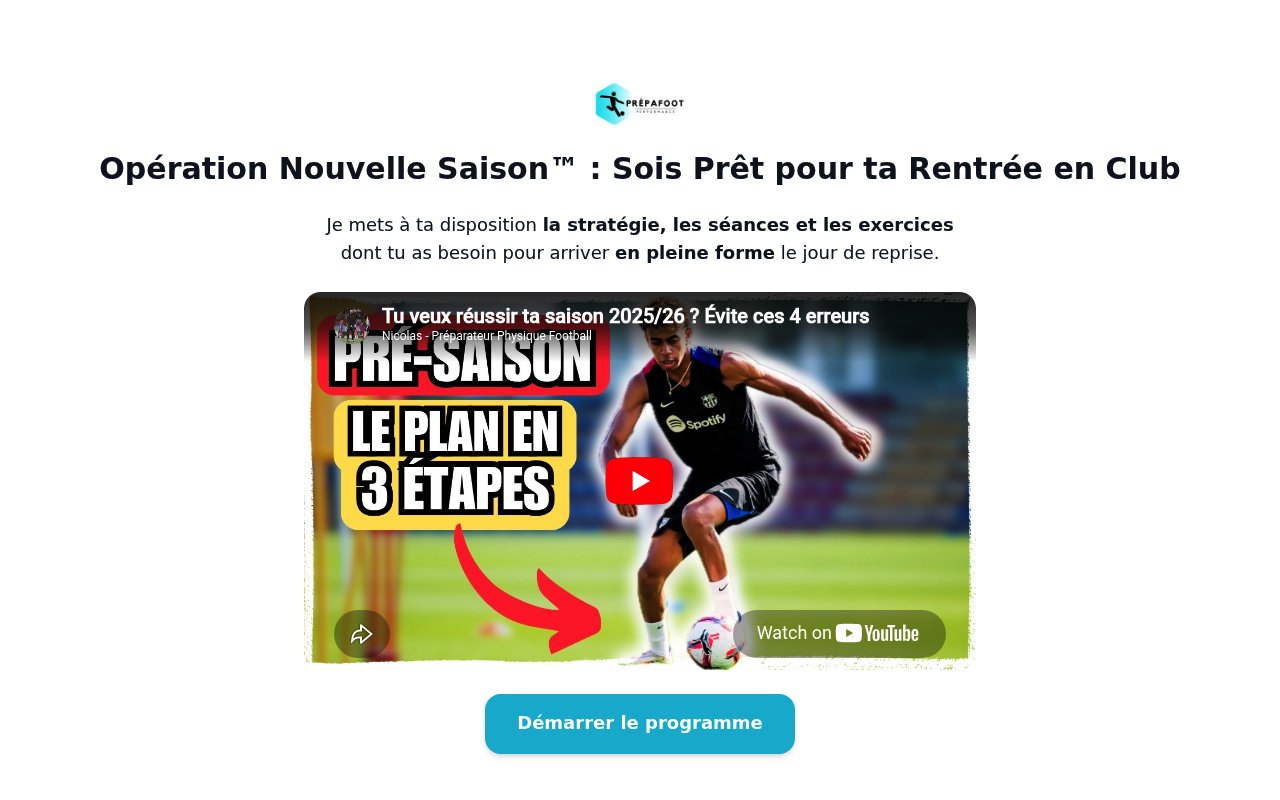 Apercu du site NowPerf Programmes (Nicolas