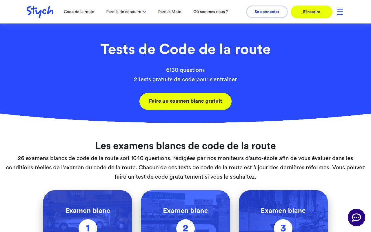 Apercu du site Stych