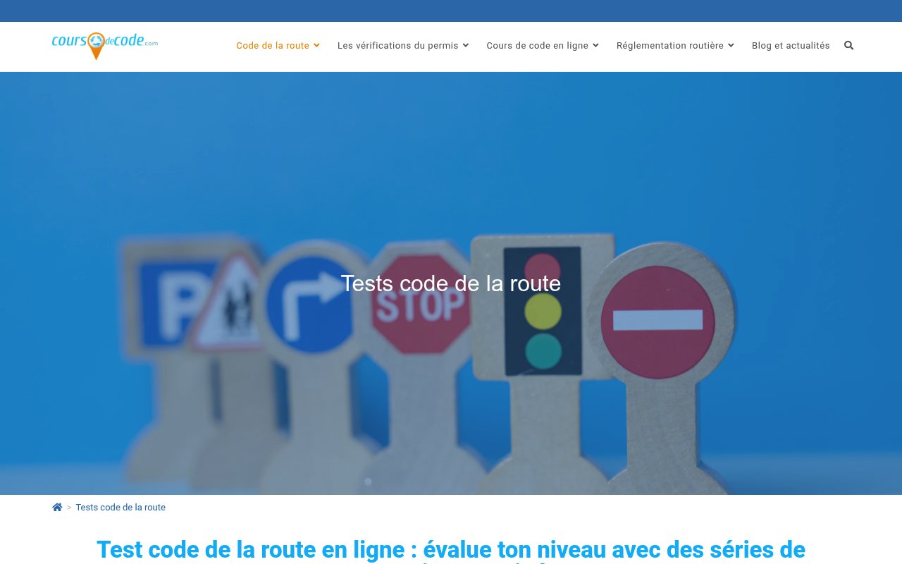 Apercu du site Cours de Code