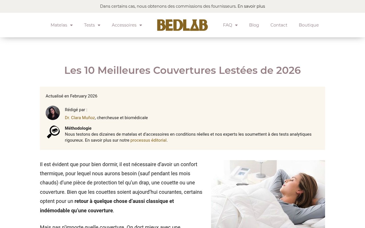 Apercu du site BedLab