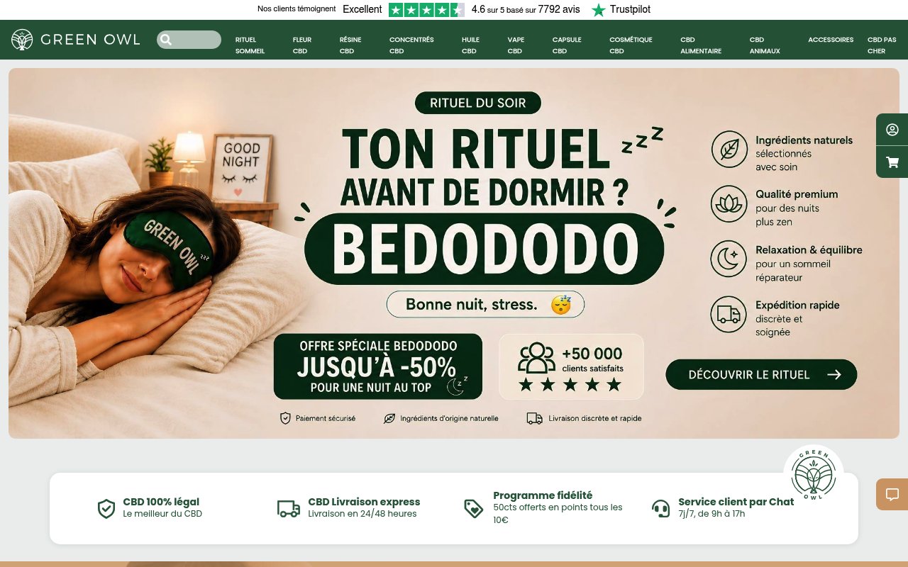 Apercu du site Greenowl