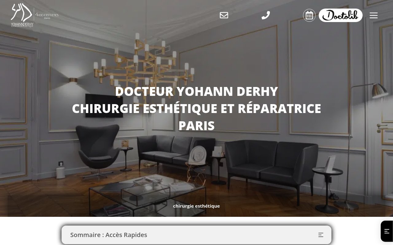 Apercu du site Dr Yohann Derhy