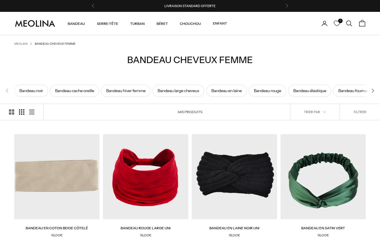 Apercu du site Meolina