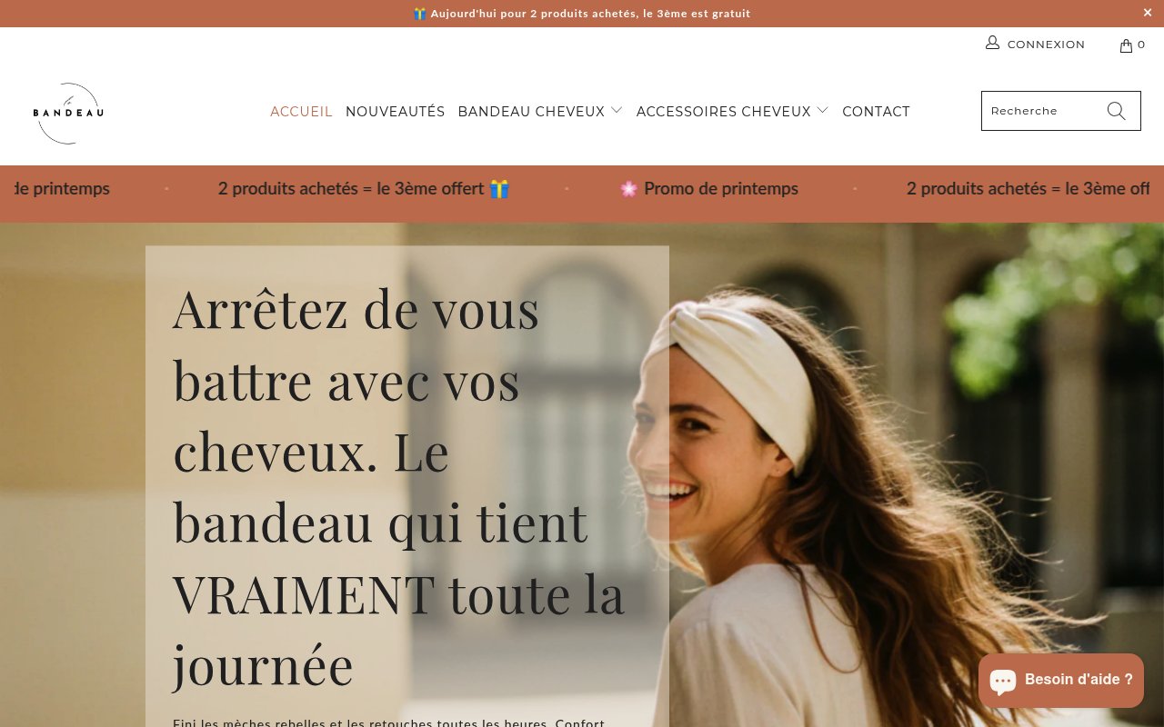 Apercu du site Le Bandeau