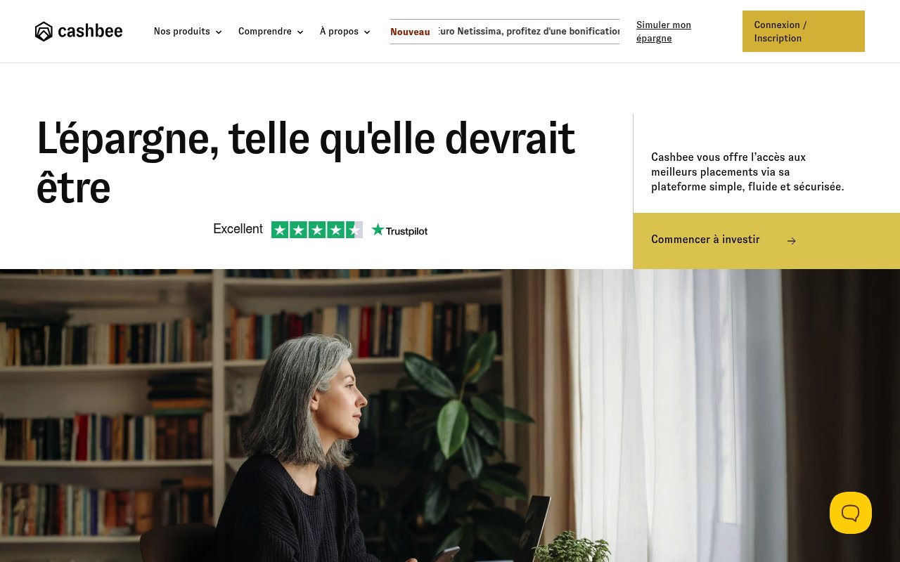 Apercu du site Cashbee