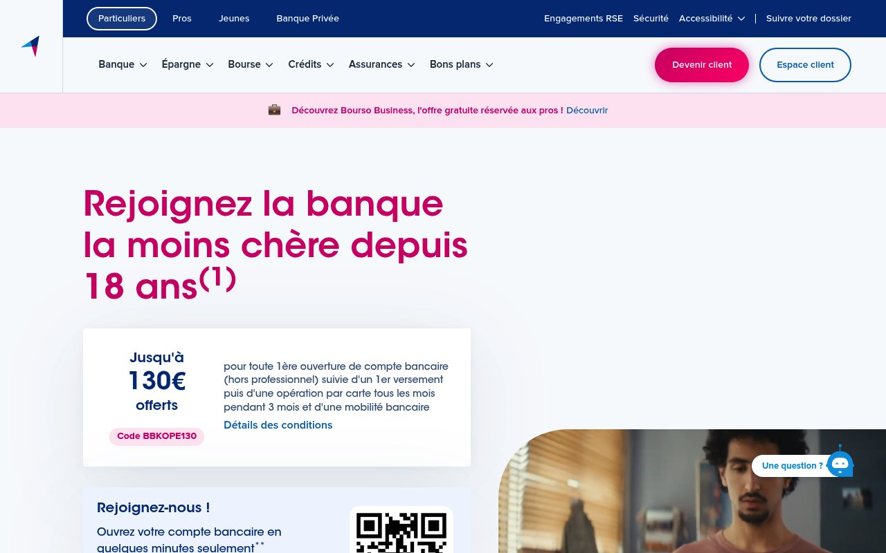 Apercu du site BoursoBank