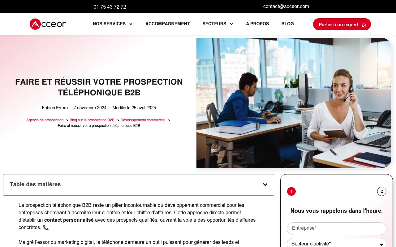 Apercu du site Acceor