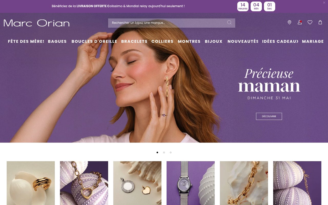Apercu du site Marc Orian