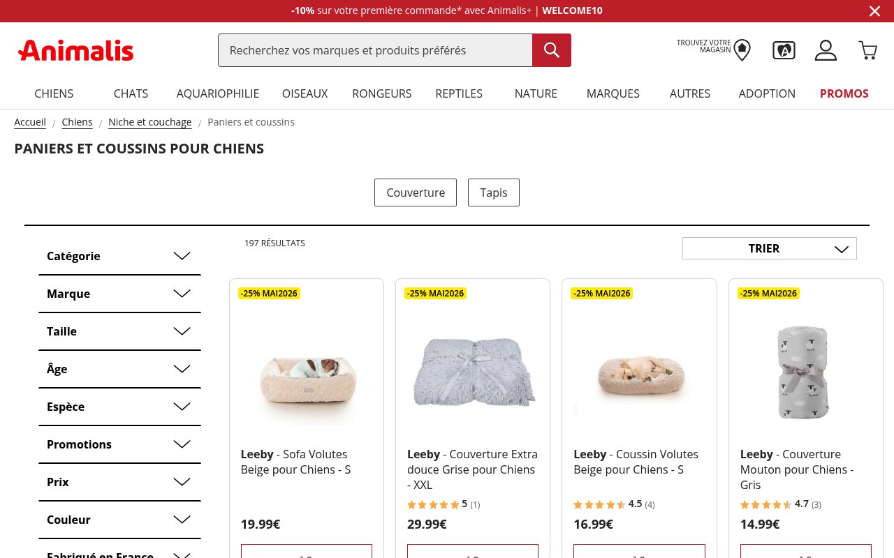 Apercu du site Animalis
