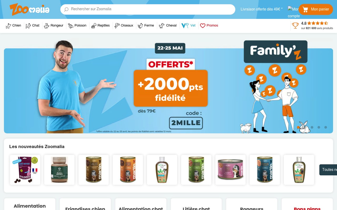 Apercu du site Zoomalia