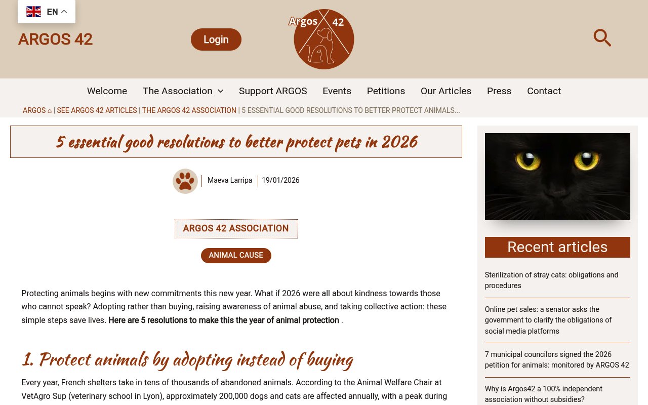 Apercu du site ARGOS42