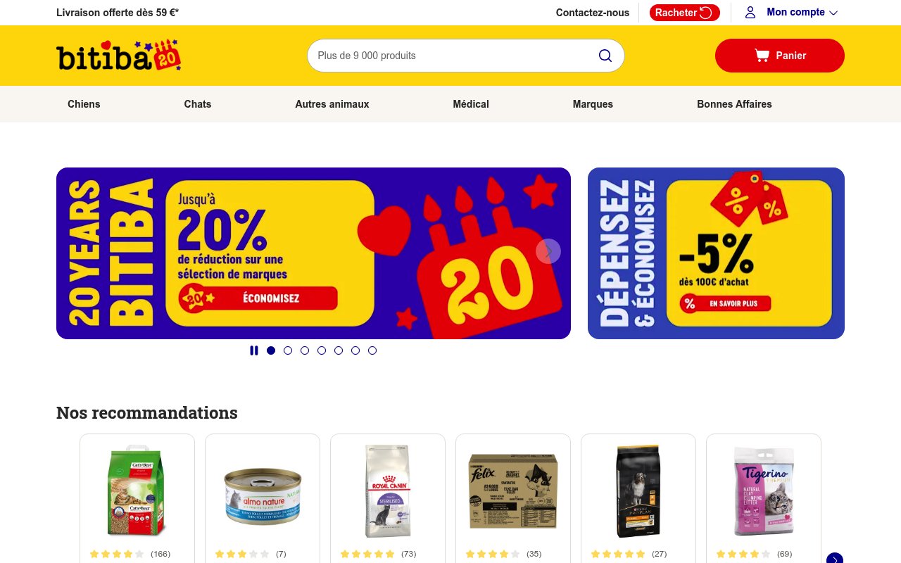 Apercu du site Bitiba
