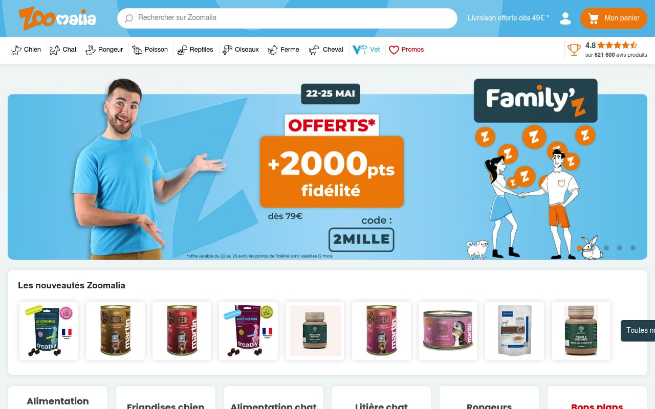 Apercu du site Zoomalia