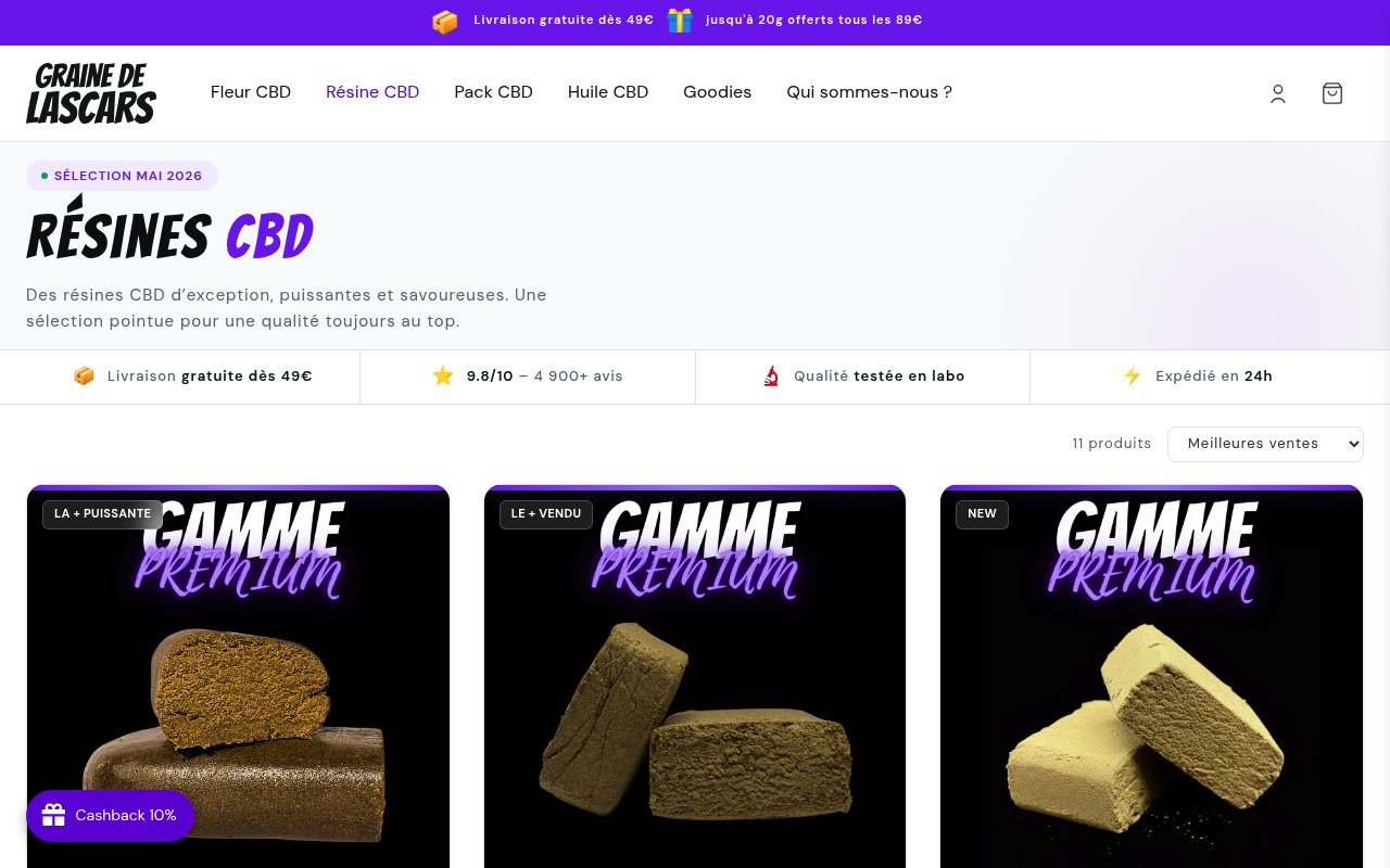 Apercu du site Graine de Lascars