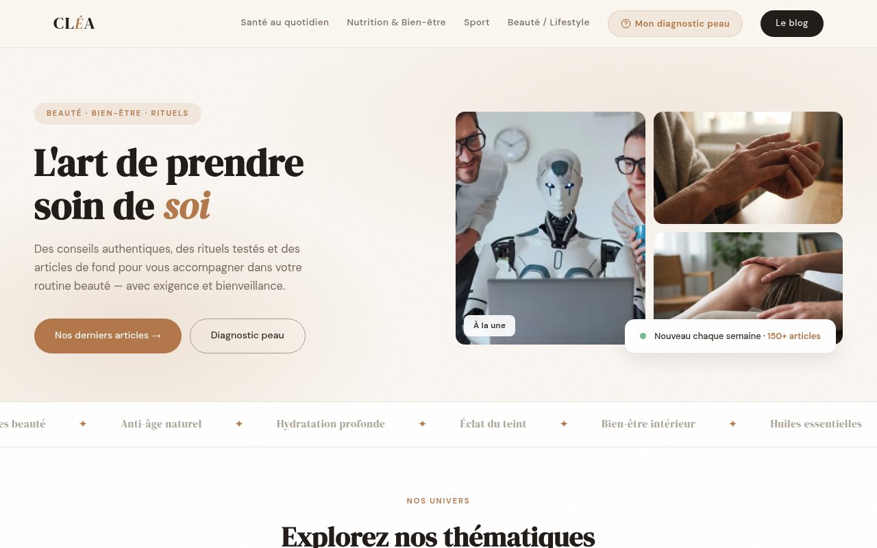 Apercu du site Centre Cléa
