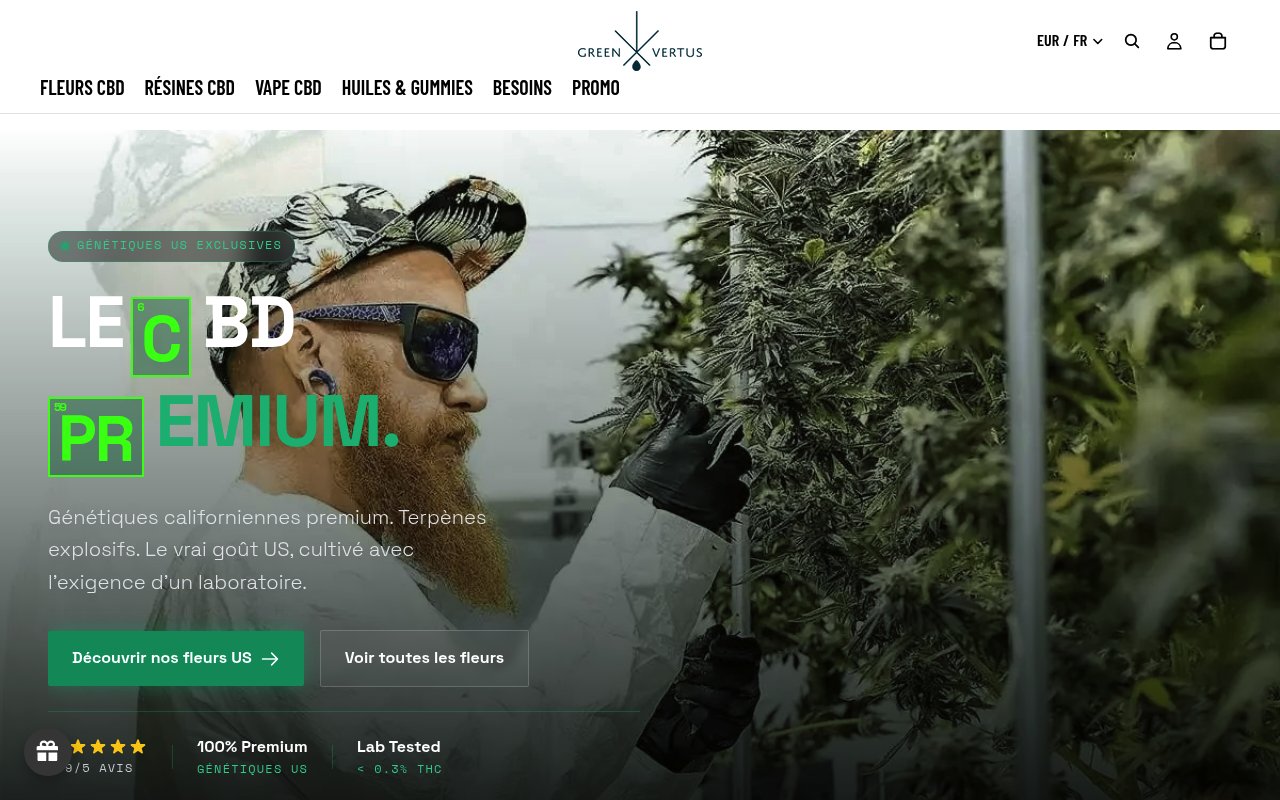 Apercu du site GreenVertus