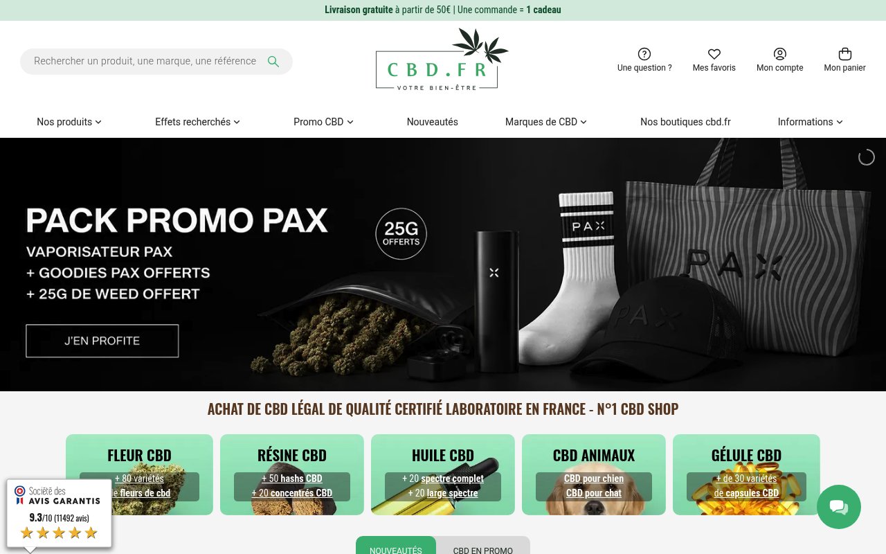 Apercu du site CBD.fr