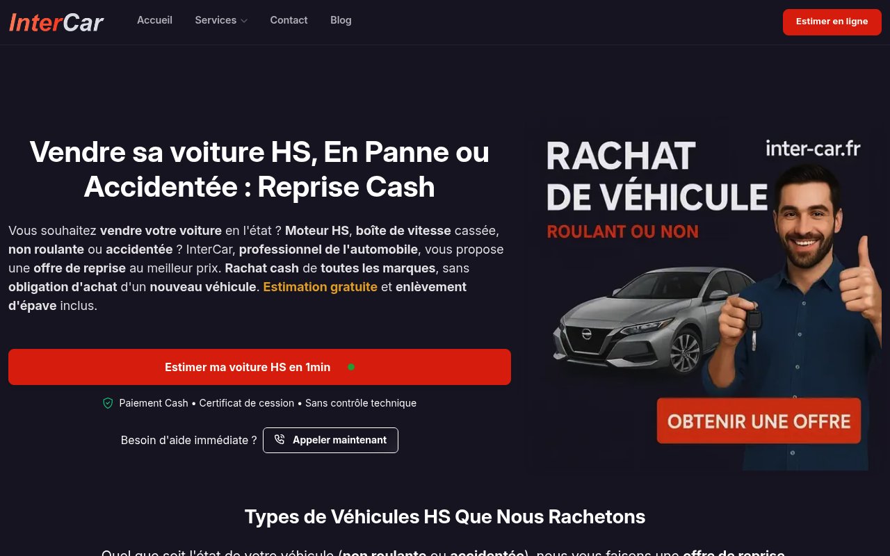 Apercu du site InterCar