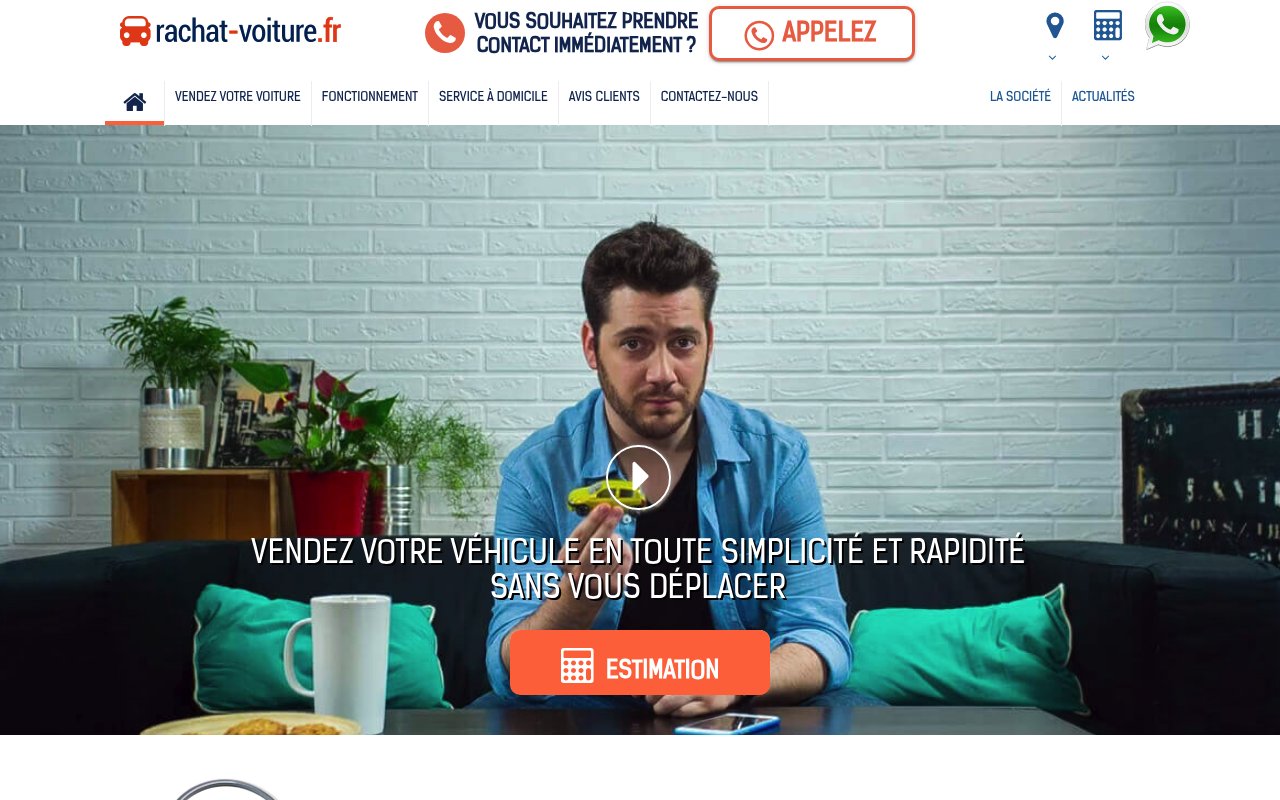 Apercu du site Rachat-Voiture.fr