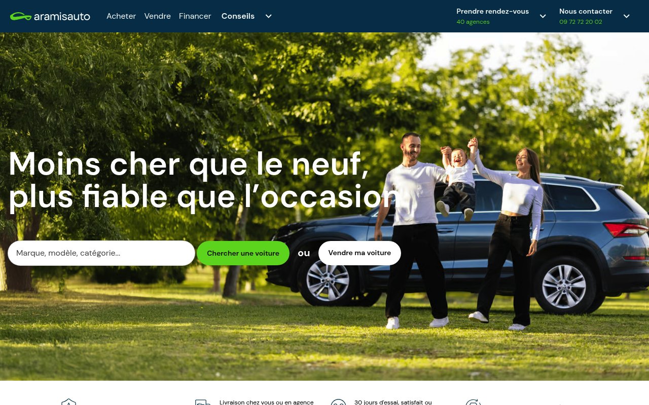 Apercu du site Aramis Group / Aramisauto