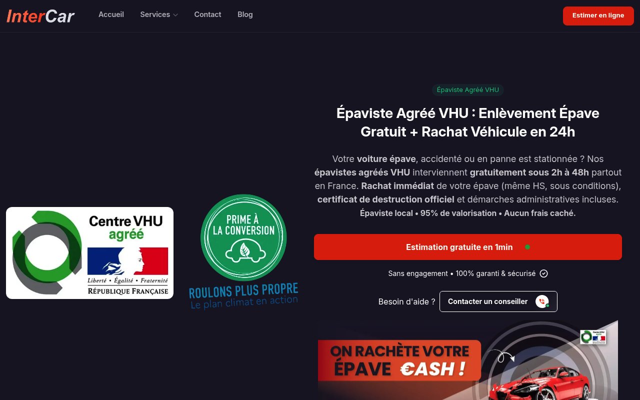 Apercu du site Inter-Car